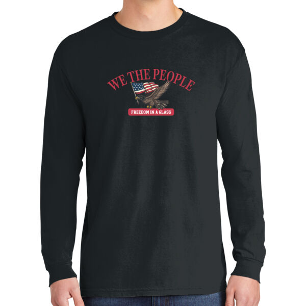 We The People Wine Printed tee - Heavyweight Ring Spun Long Sleeve Tee Thumbnail